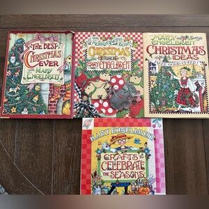 1999-2003 Mary Engelbreit Book Lot X 4 Holiday Crafts Season Christmas Hardcover